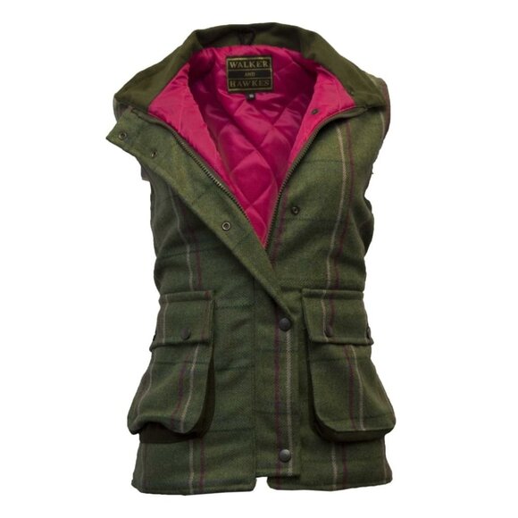 Walker And Hawkes Ladies Derby Tweed Bayston Gilet Made in the U.K. - Picture 2 of 14